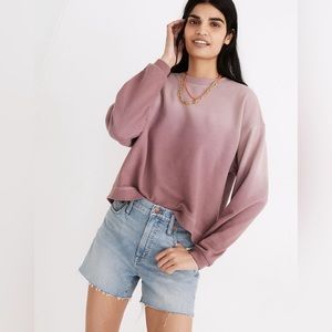 Madewell Dip-Dye (Re)sourced Cotton Swing Sweatshirt